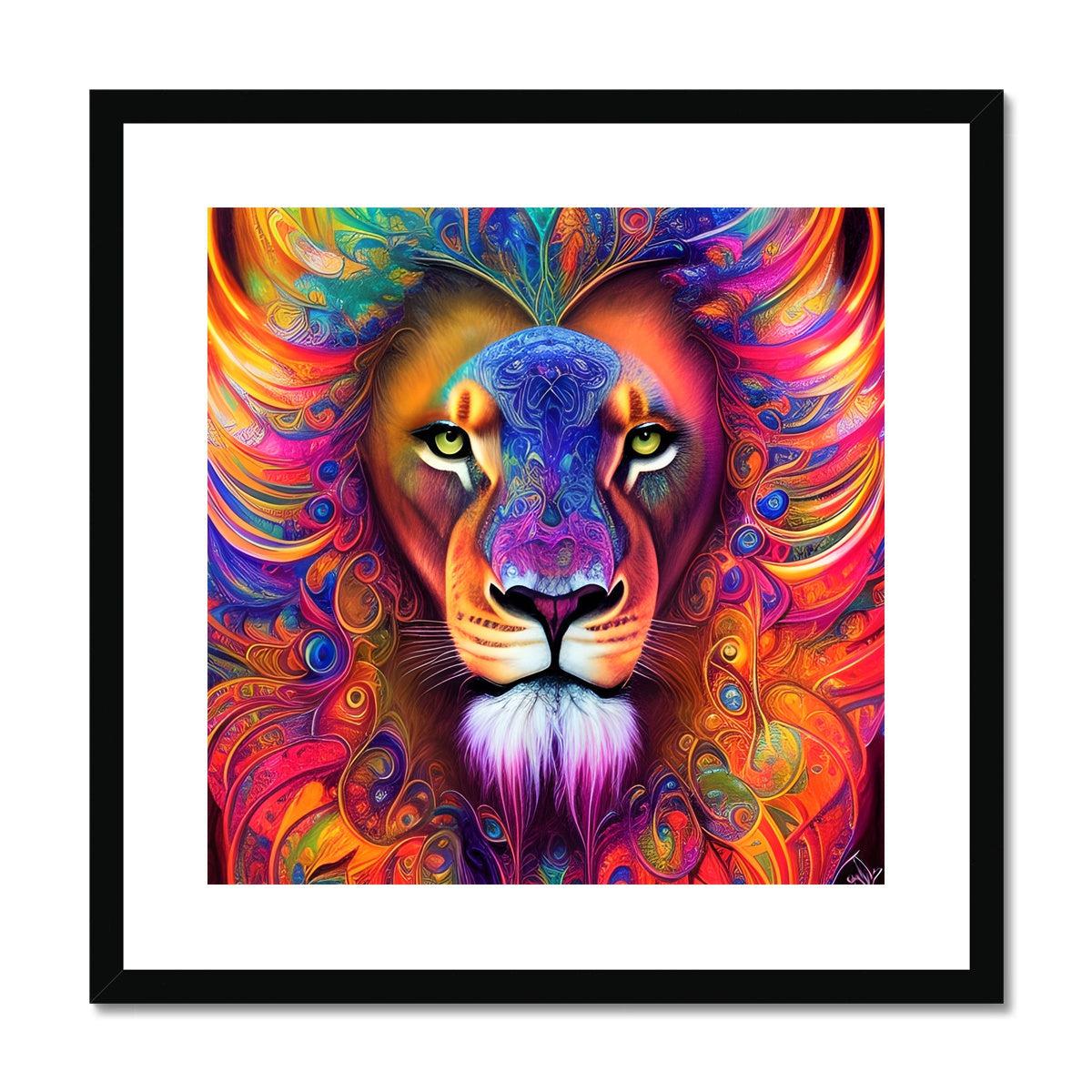 Mystical Lion Framed & Mounted Print