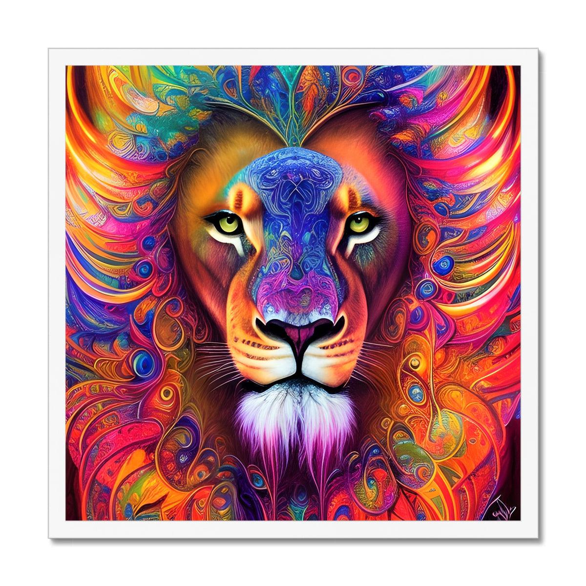 Mystical Lion Framed Print