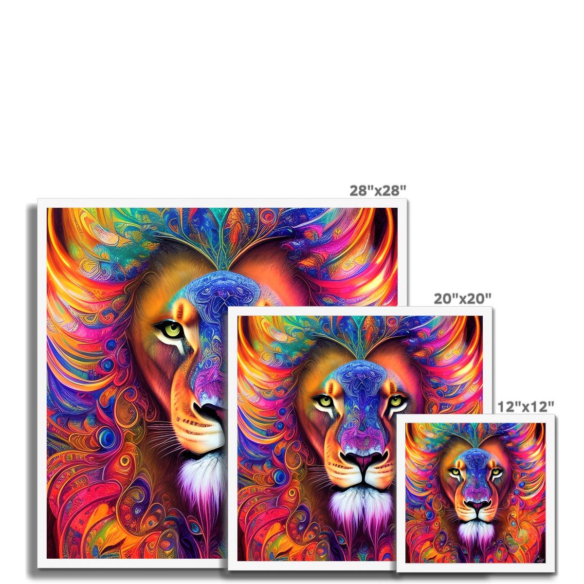 Mystical Lion Framed Print