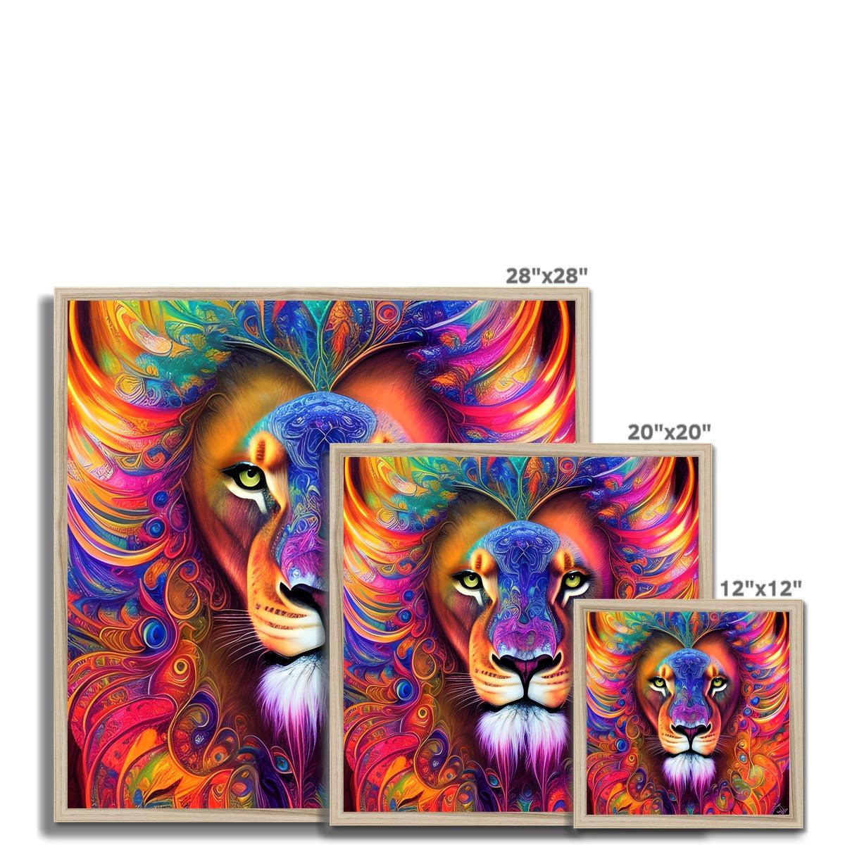 Mystical Lion Framed Print