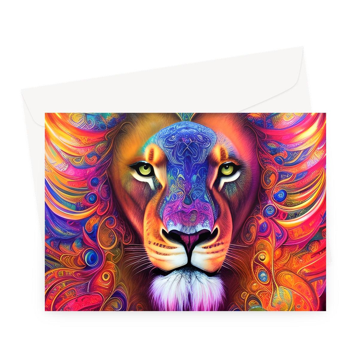 Mystical Lion Greeting Card