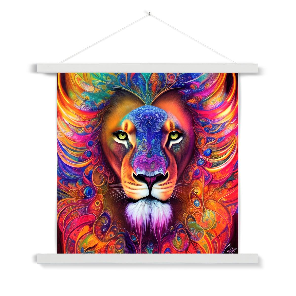 Mystical Lion Fine Art Print with Hanger