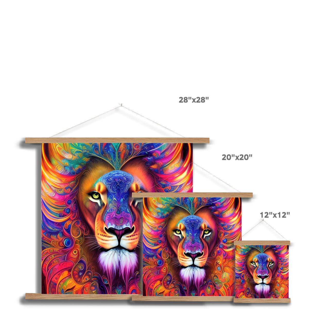 Mystical Lion Fine Art Print with Hanger