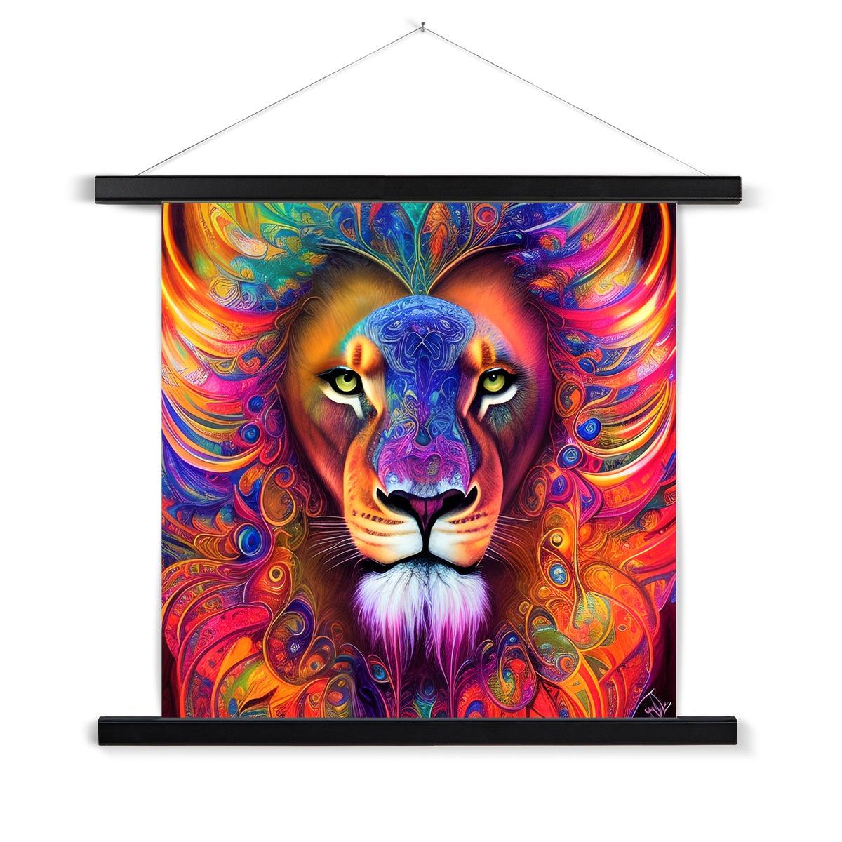 Mystical Lion Fine Art Print with Hanger