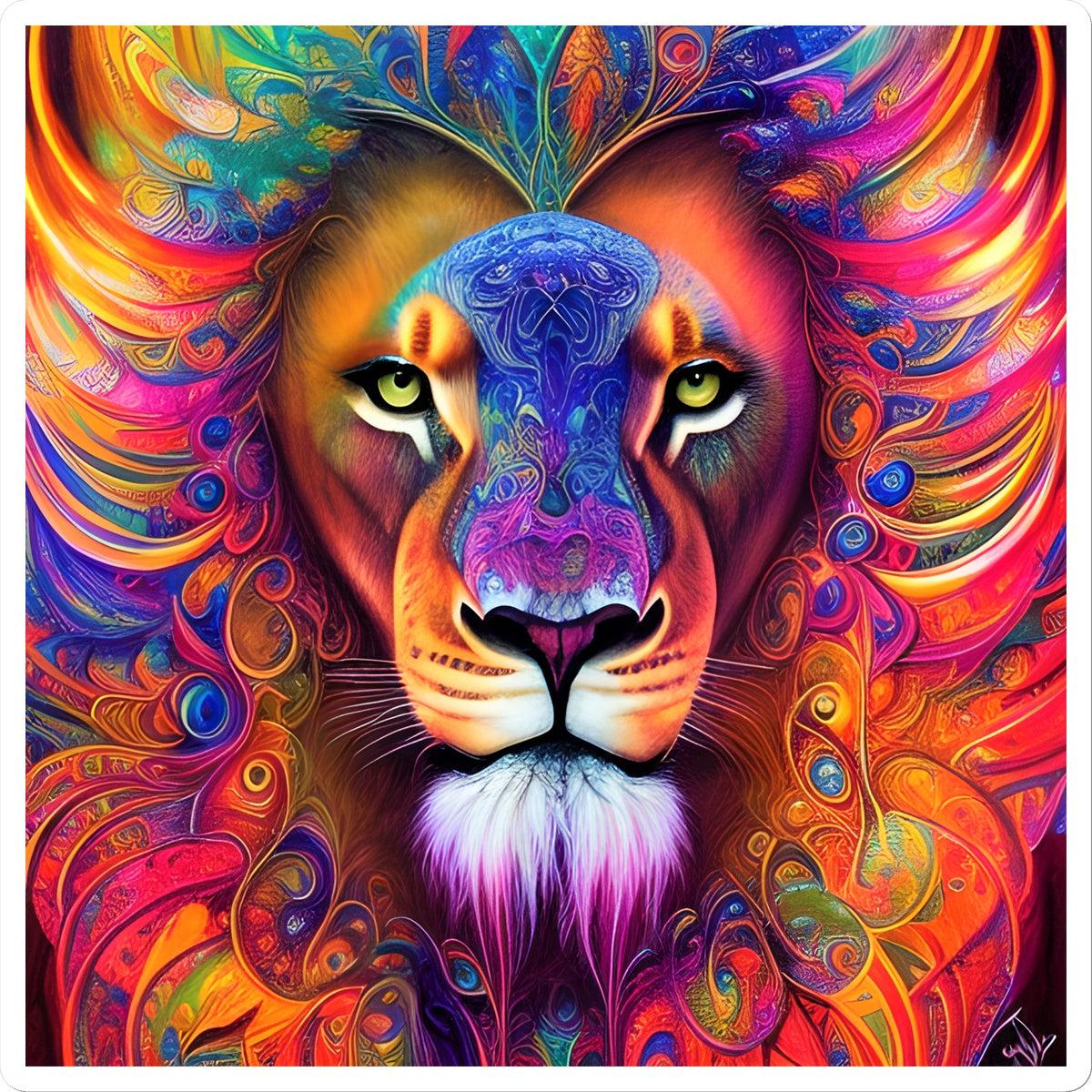 Mystical Lion Sticker