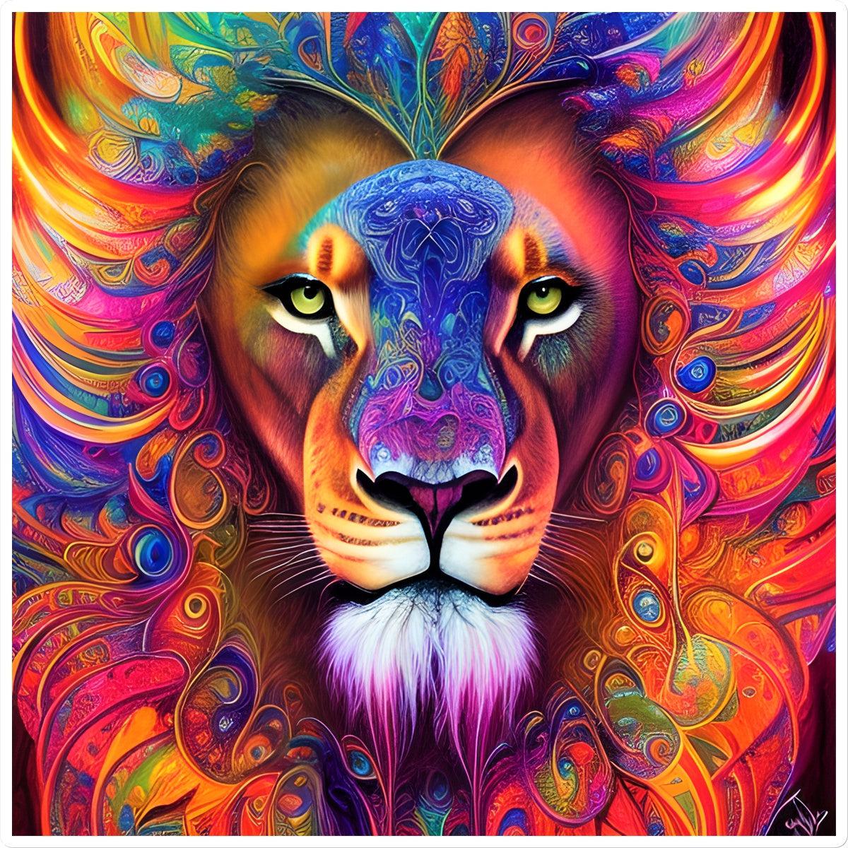 Mystical Lion Sticker