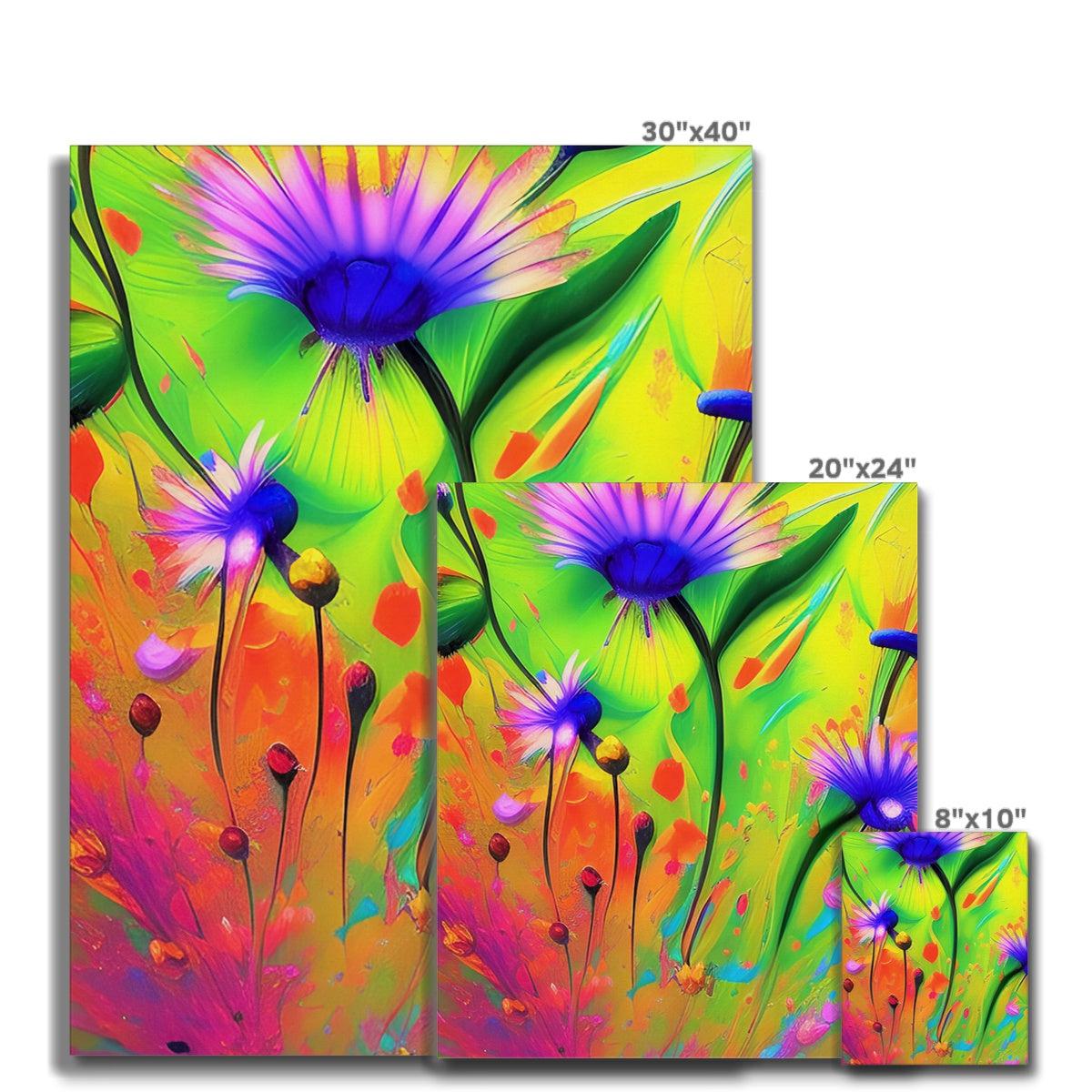 Painted Flowers Canvas
