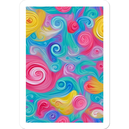 Pastel Floral Swirls Sticker