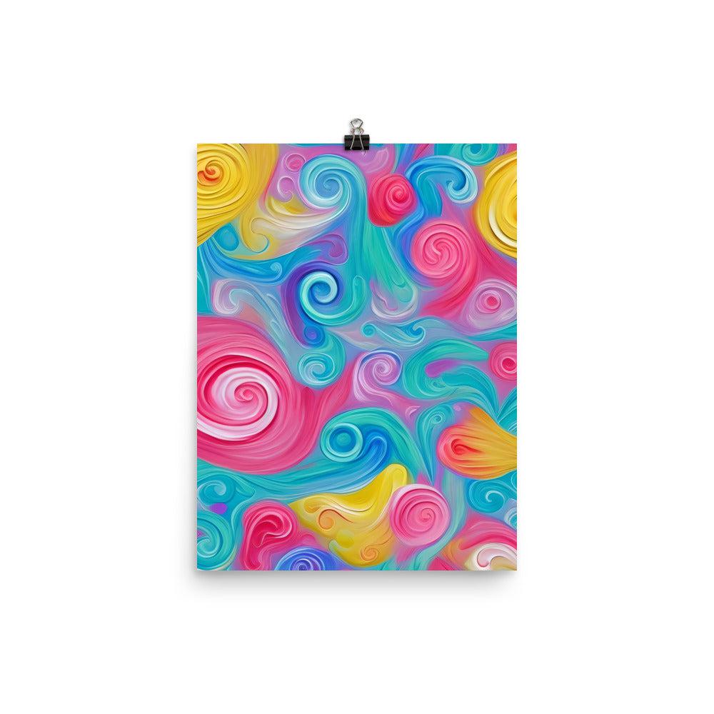 Pastel Floral Unframed Matte Print