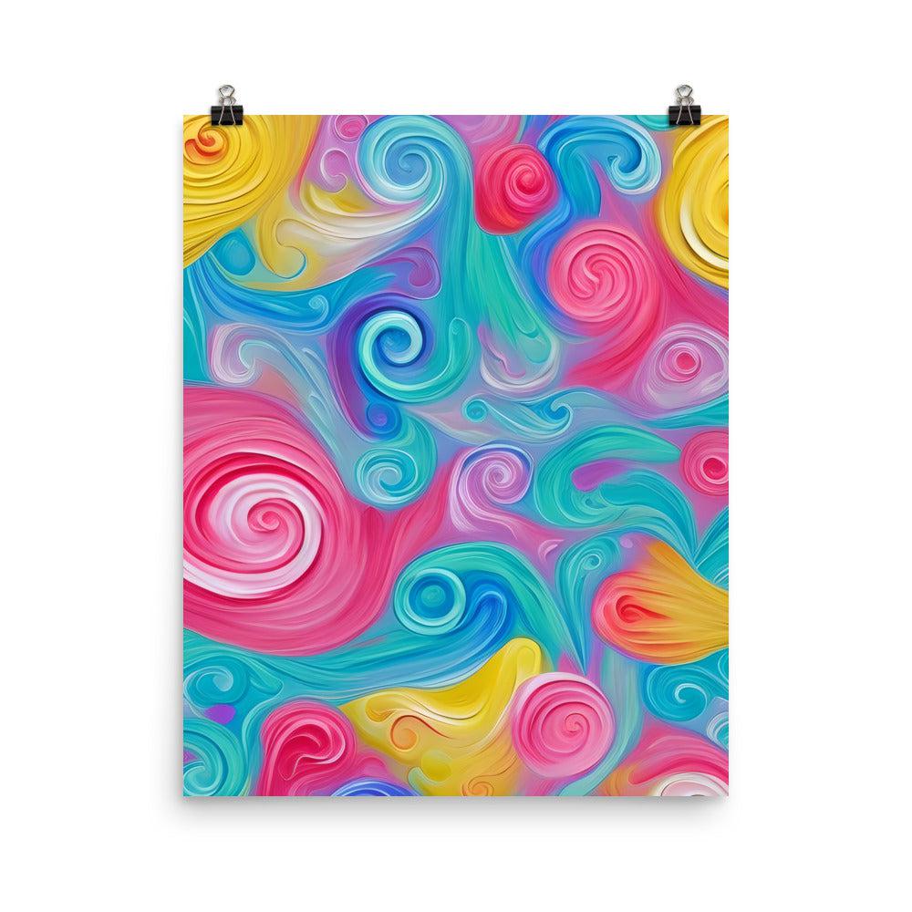 Pastel Floral Unframed Matte Print