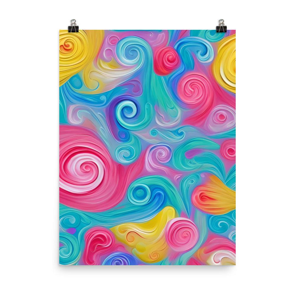 Pastel Floral Unframed Matte Print