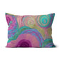 Pastel Lilac Mixed Floral Swirls Cushion