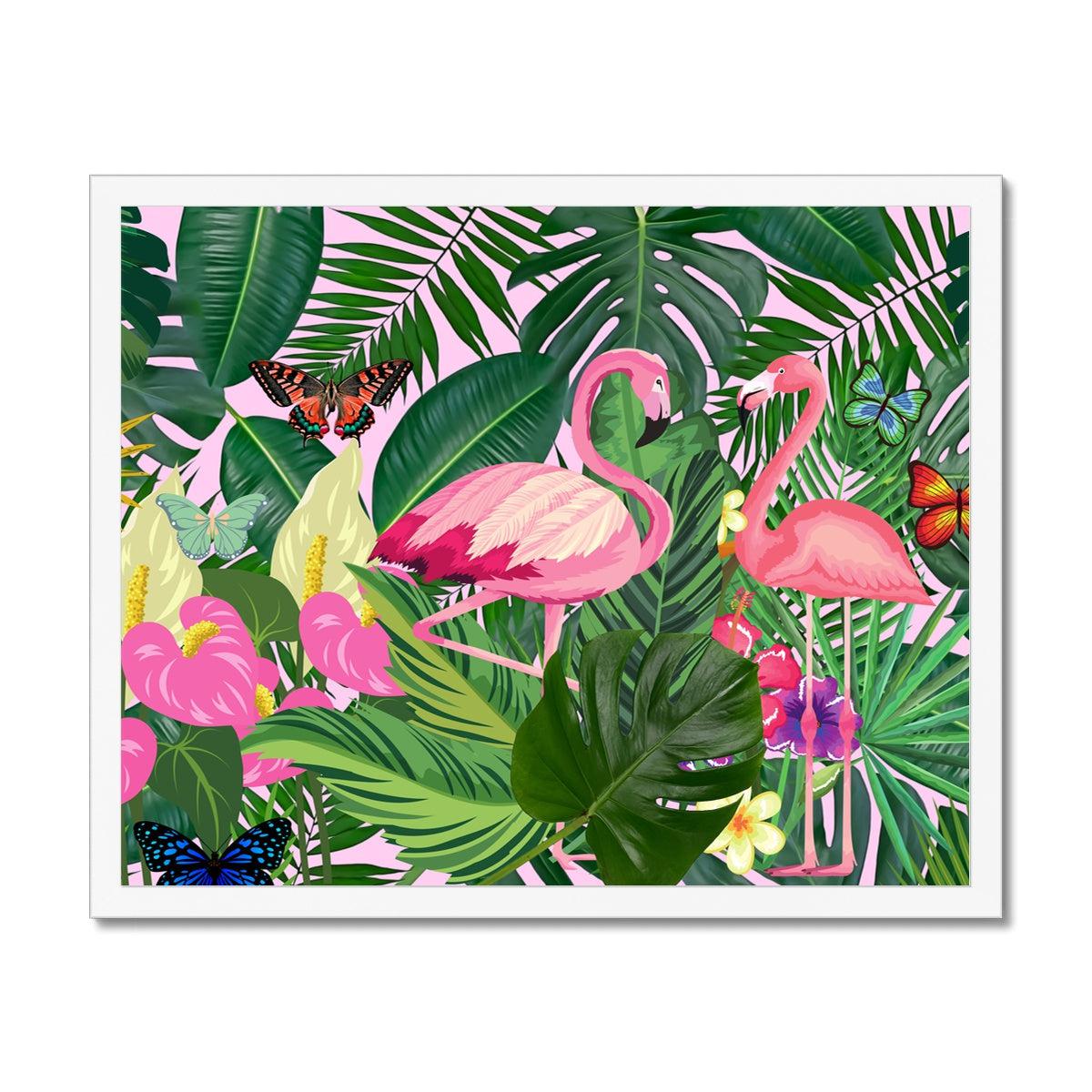 Pink Flamingo Framed Print.