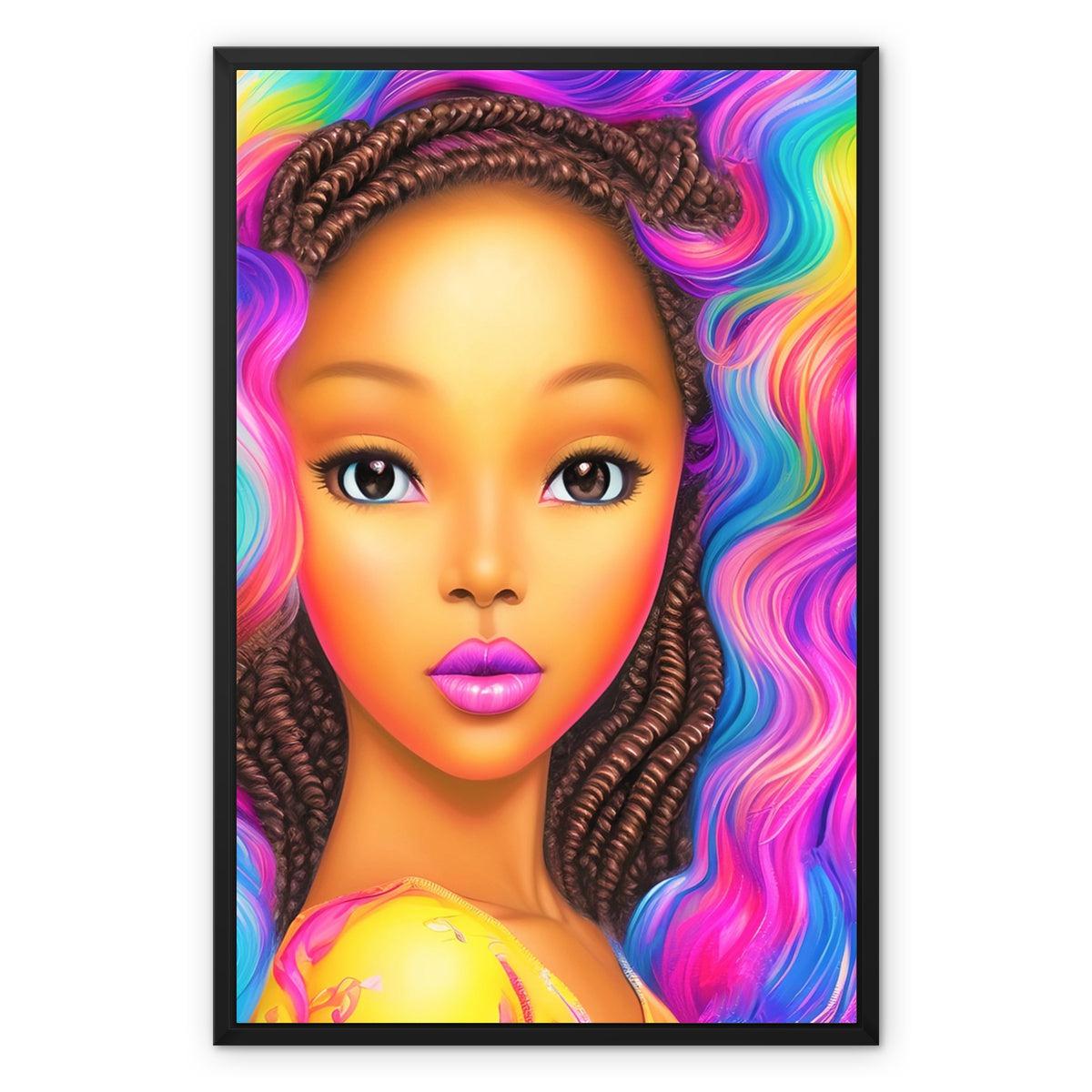 Princess Beauty Framed Canvas