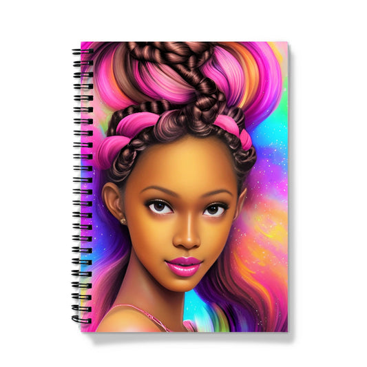 Princess Rainbow Spiral Notebook
