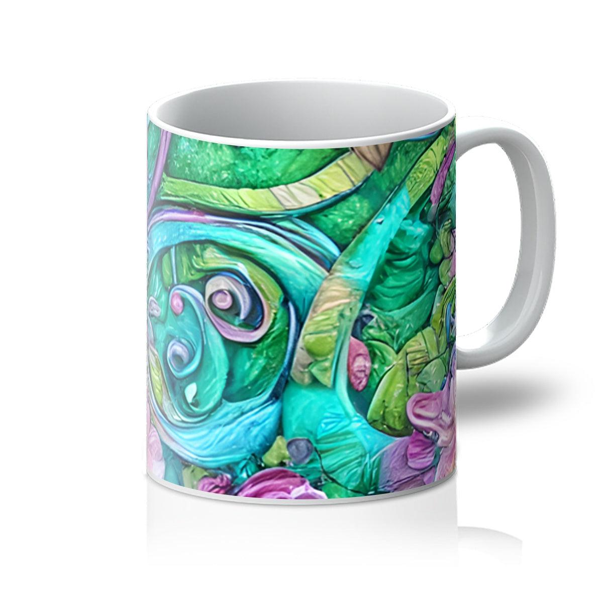 Purple Floral Mug