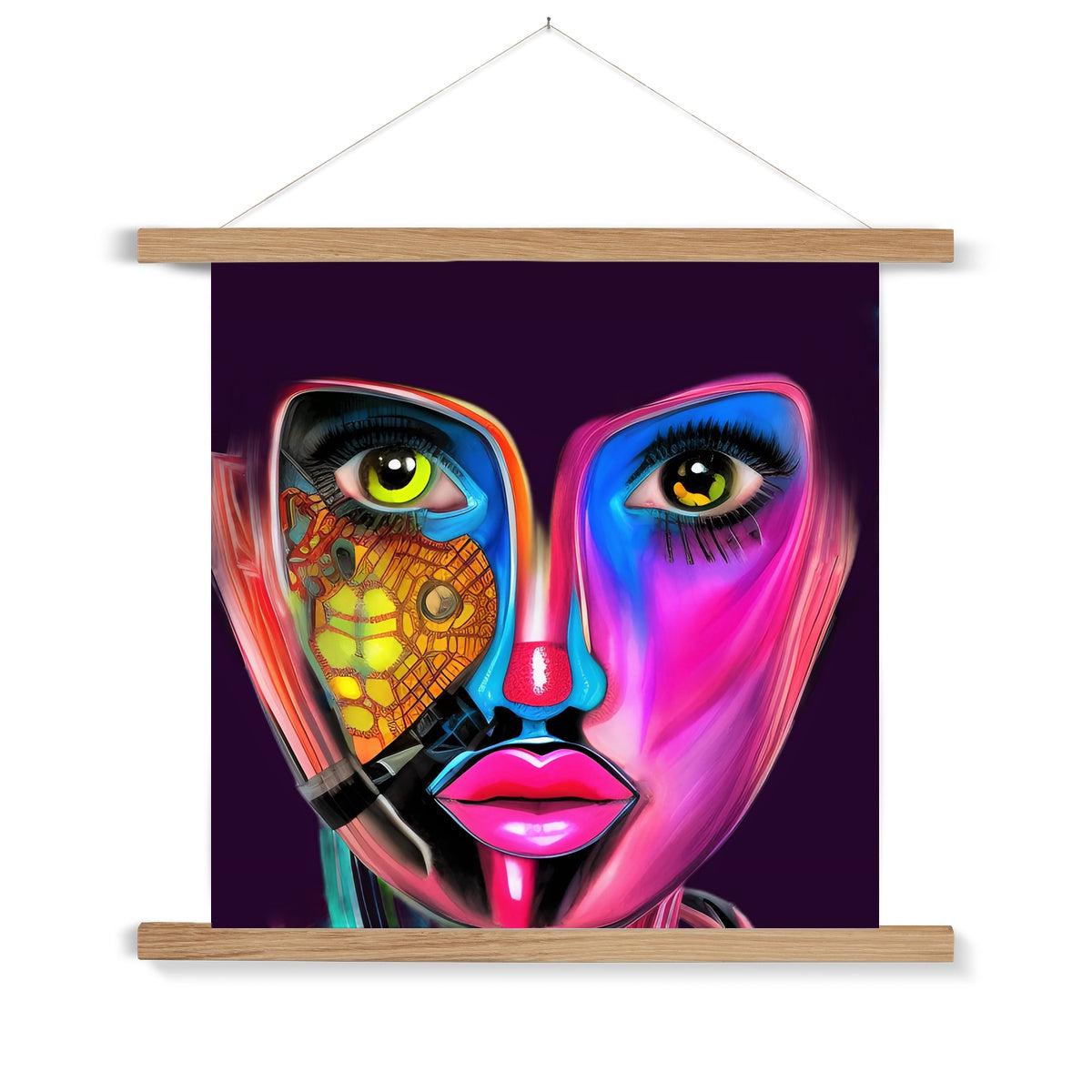 Robot Woman Fine Art Print with Hanger