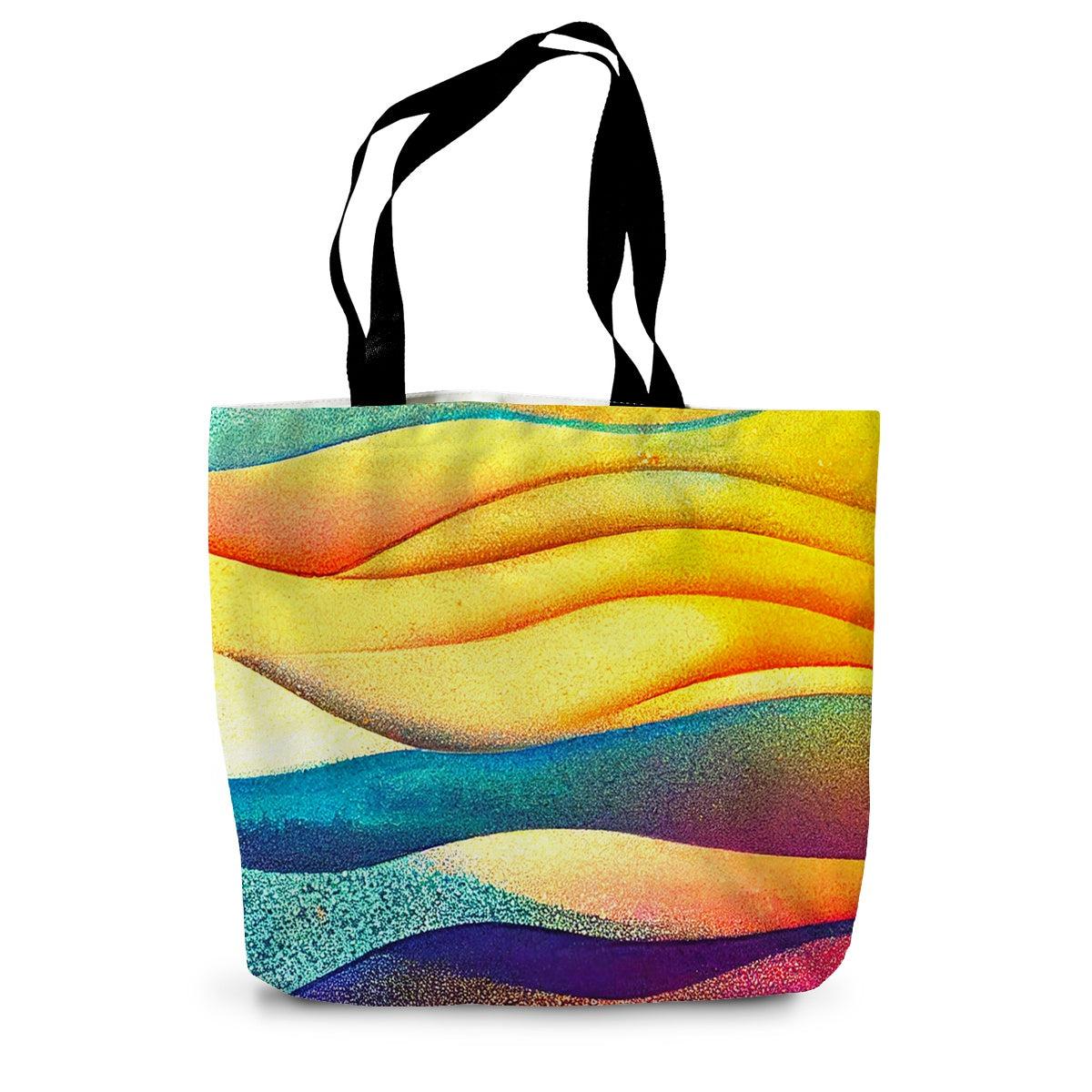Sea Waves Canvas Tote Bag