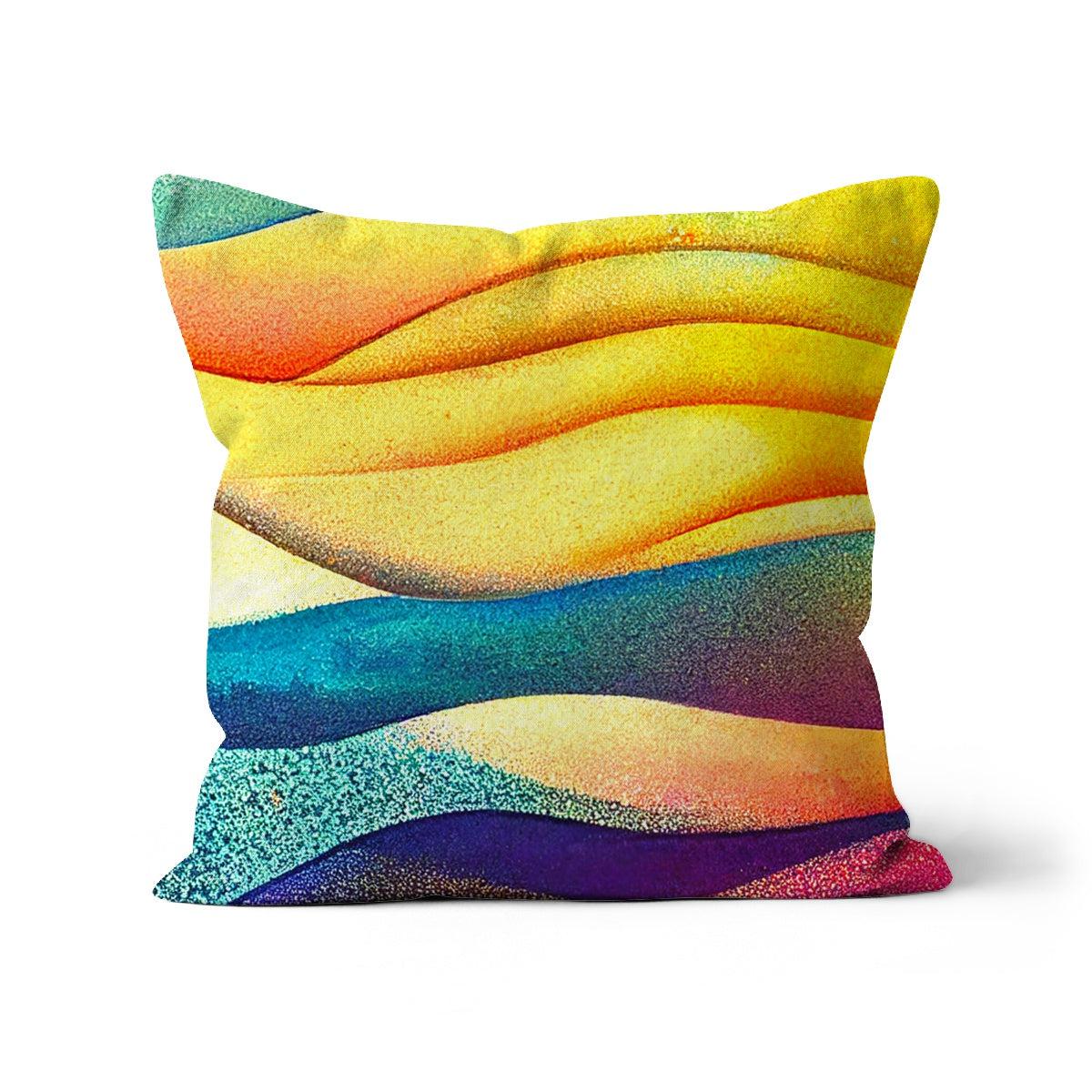 Abstract Sea Waves Cushion