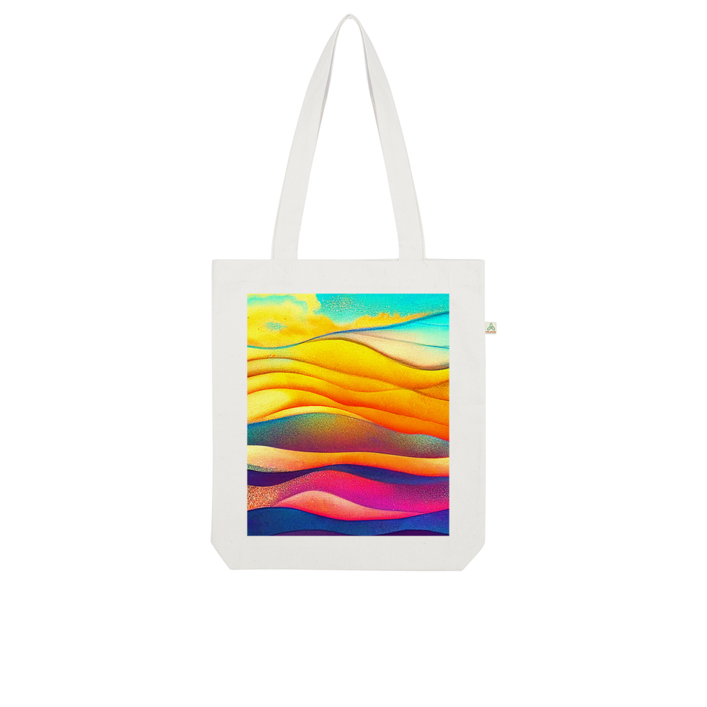 Sea Waves Organic Tote Bag