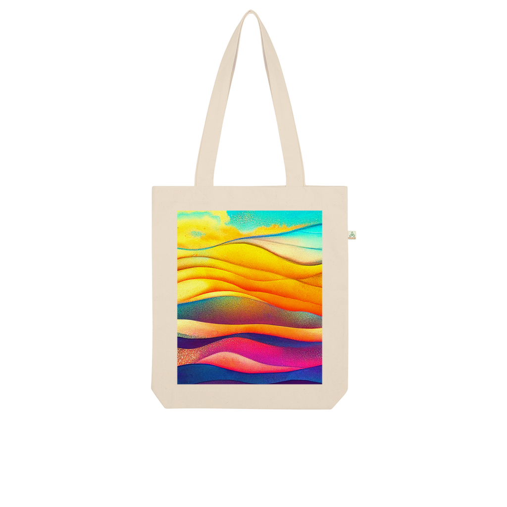 Sea Waves Organic Tote Bag