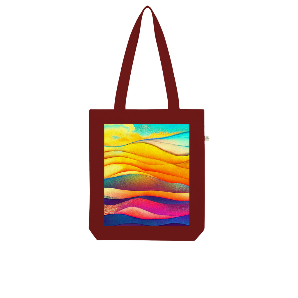 Sea Waves Organic Tote Bag