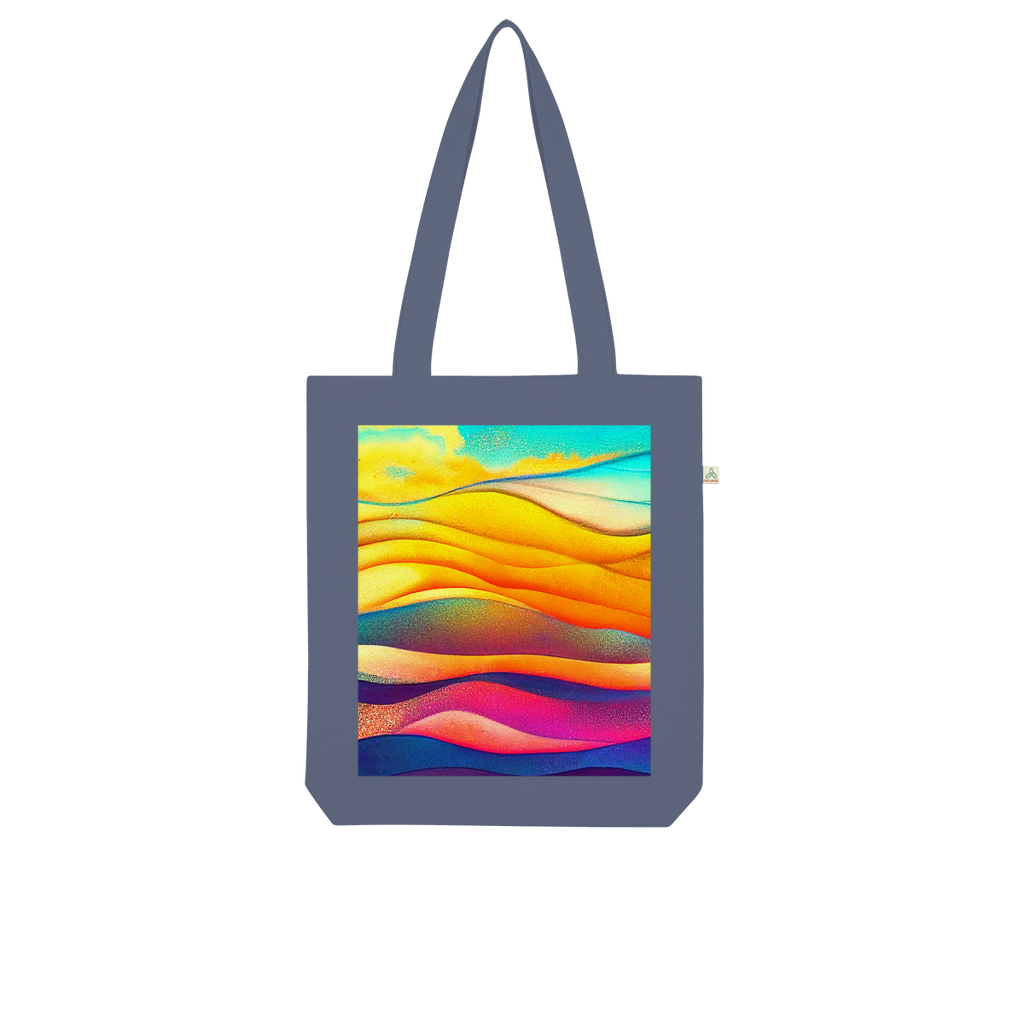 Sea Waves Organic Tote Bag