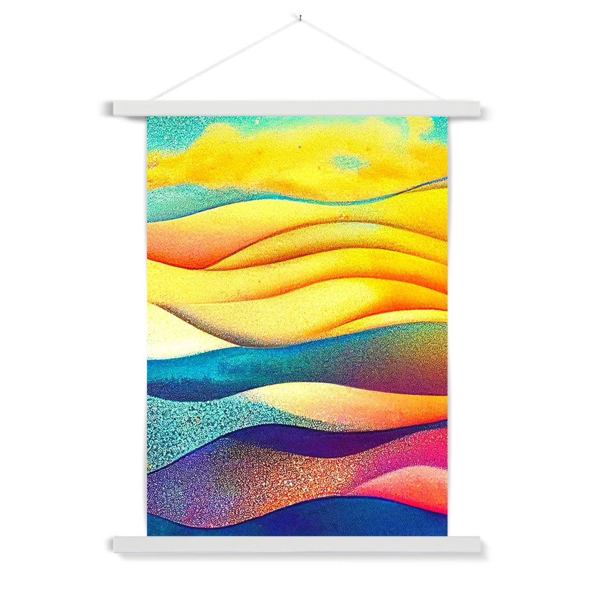 Abstract Sea Waves Fine Art Print with Hanger