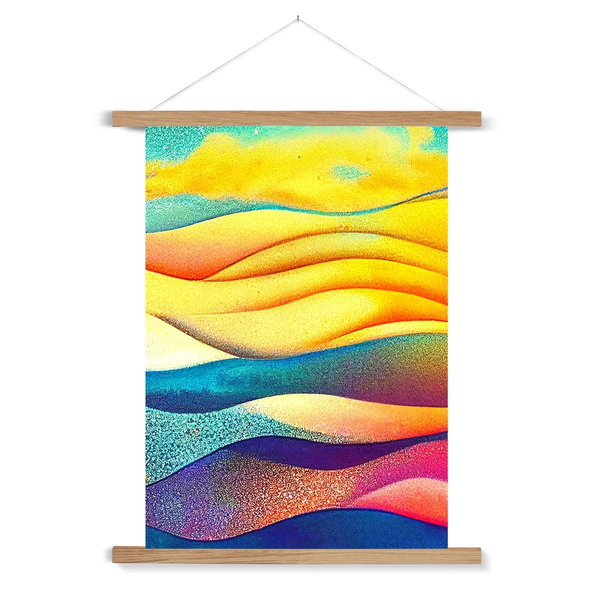 Abstract Sea Waves Fine Art Print with Hanger