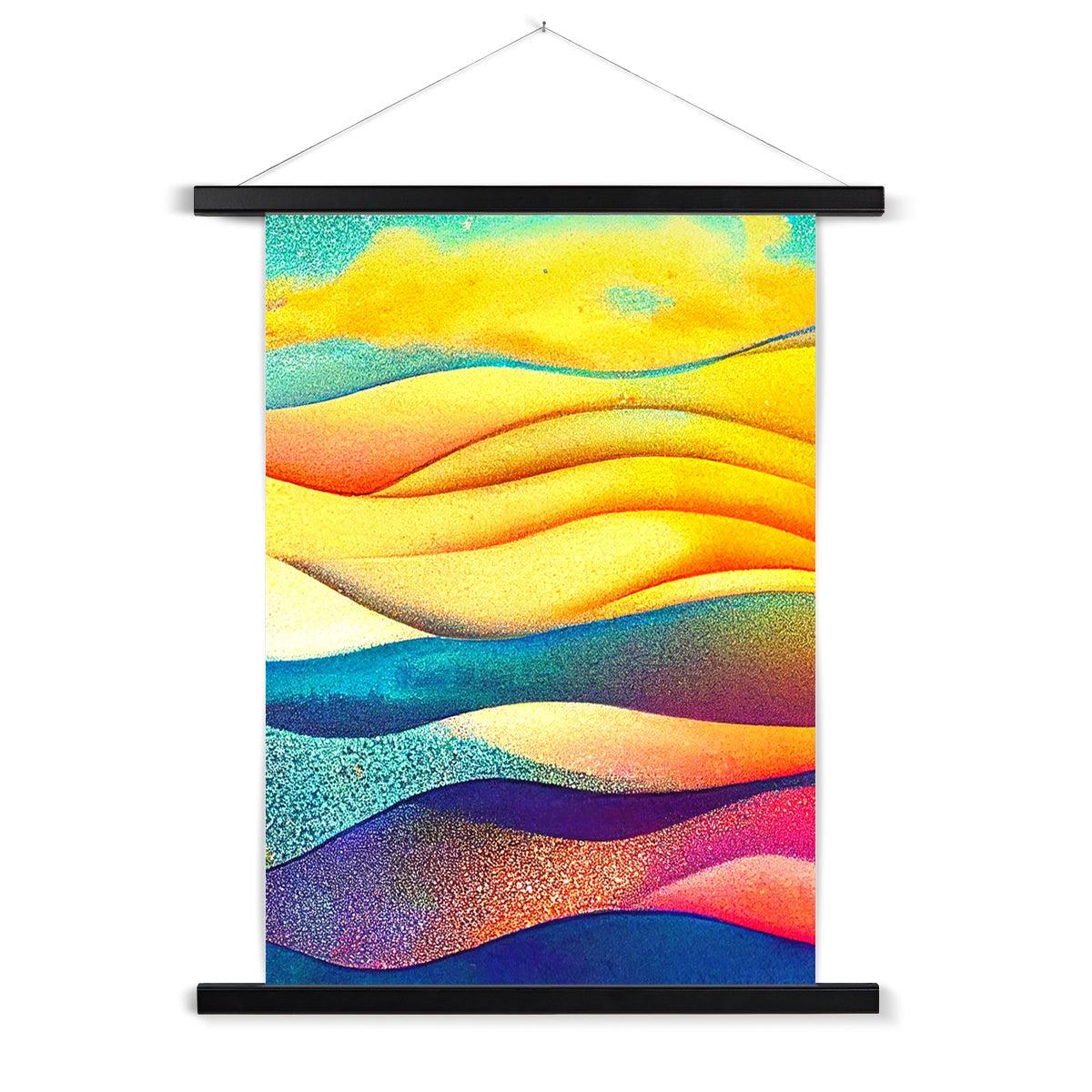 Abstract Sea Waves Fine Art Print with Hanger