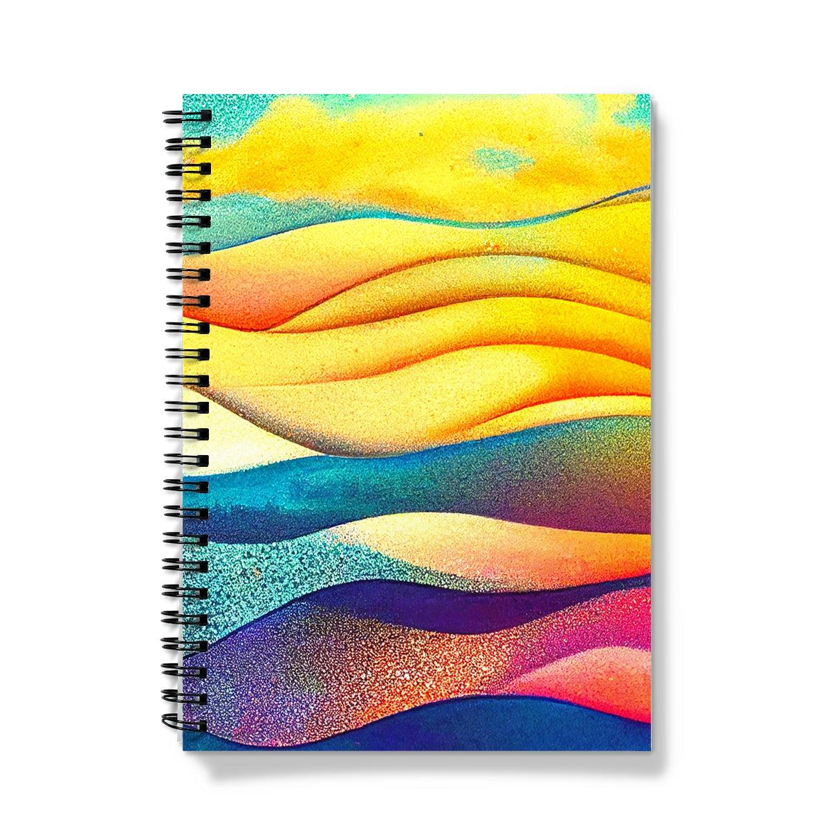 Sea Waves Spiral Notebook