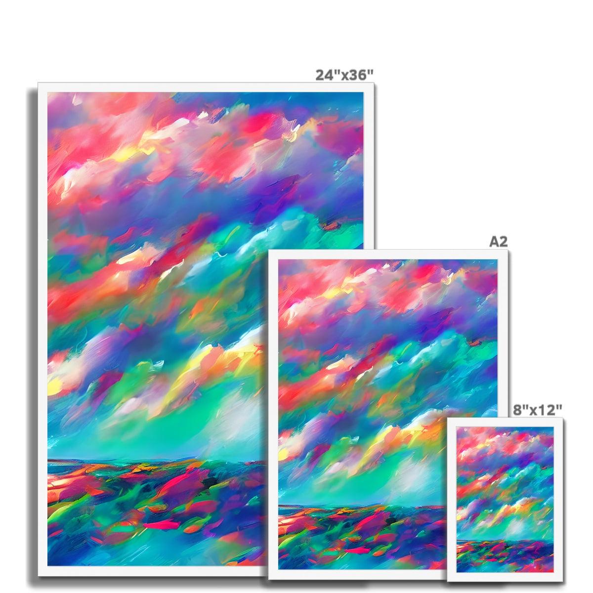 Seas & Clouds Framed Print