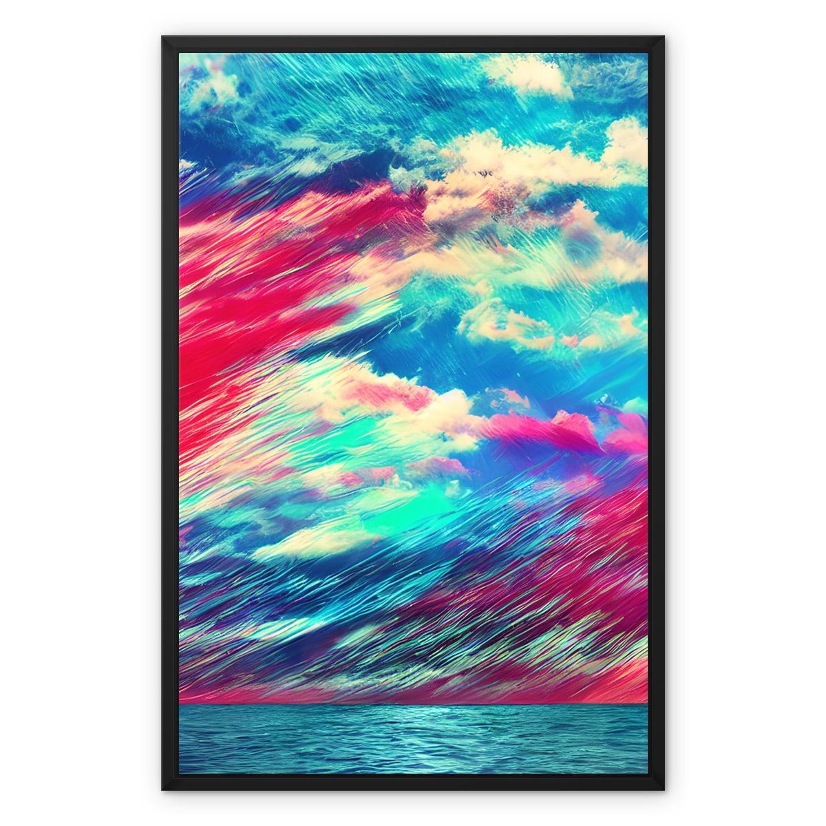 Stormy Seas Framed Canvas