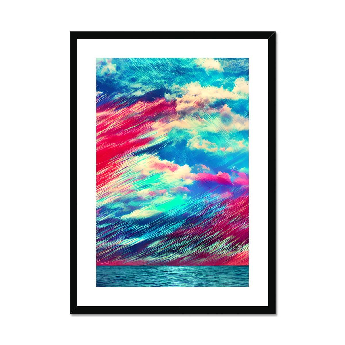 Stormy Seas Framed & Mounted Print