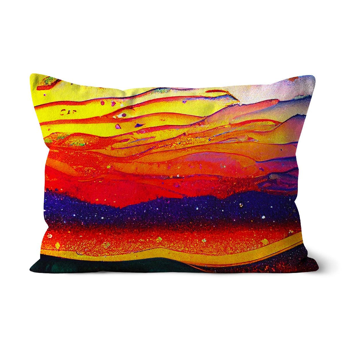Abstract Sunset Cushion