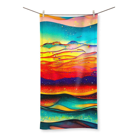 Abstract Sunset Towel