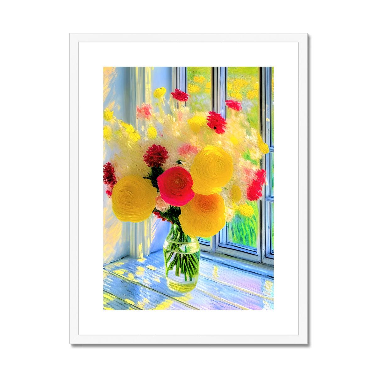 Sunshine Flowers Framed & Mounted Print
