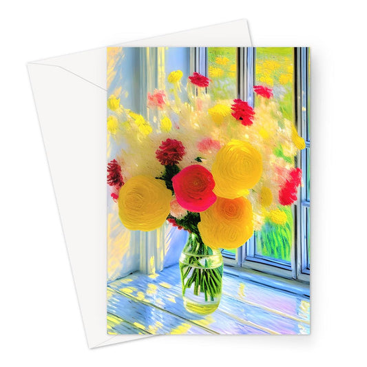 Sunshine Flowers Greeting Card