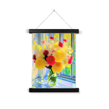 Sunshine Flowers Fine Art Print with Hanger