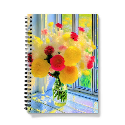 Sunshine Flowers Spiral Notebook
