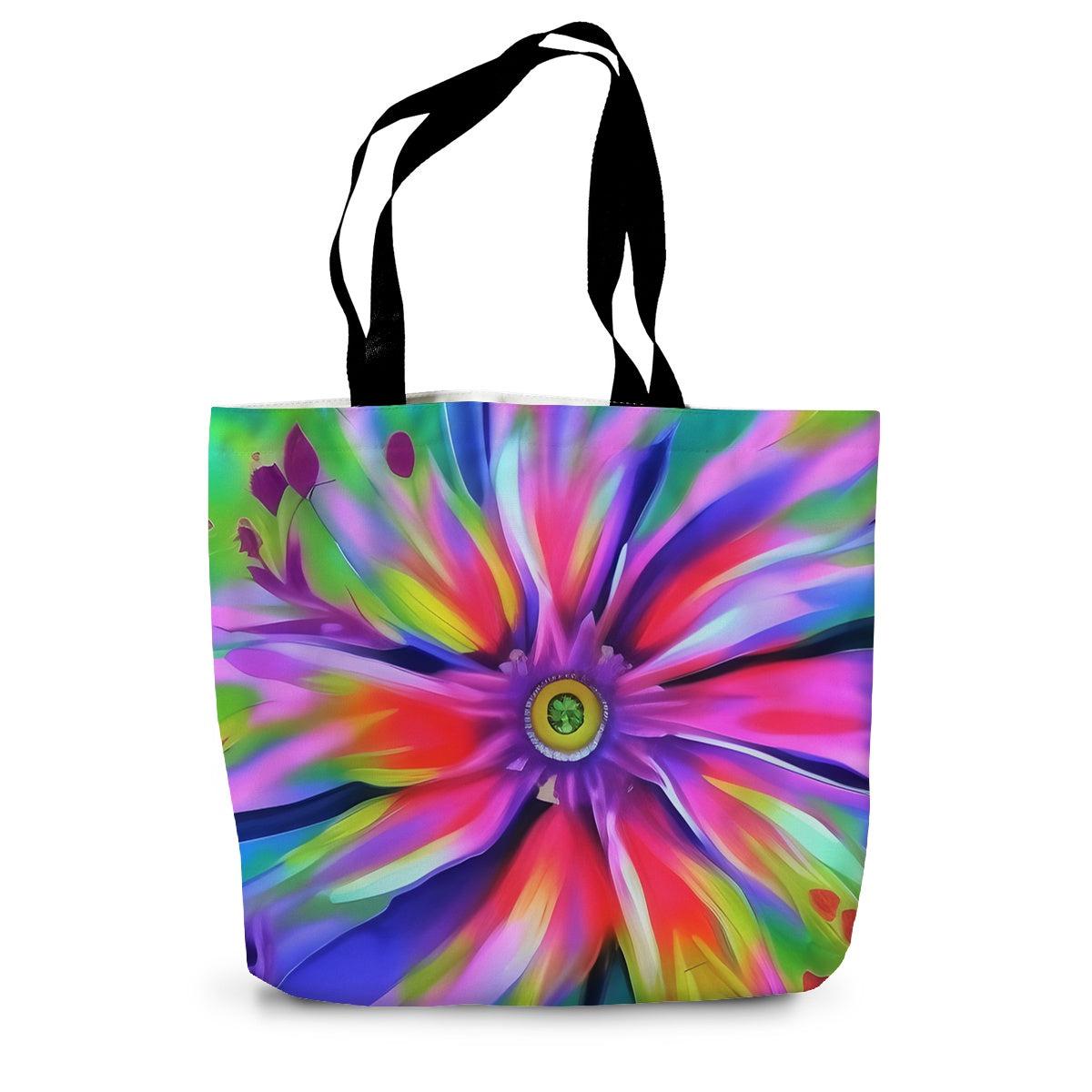 Surreal Flower Canvas Tote Bag