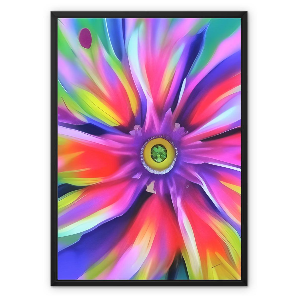 Surreal Flower Framed Canvas