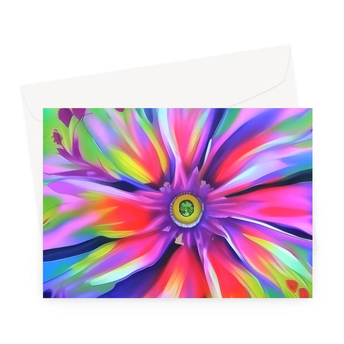 Surreal Flower Greeting Card