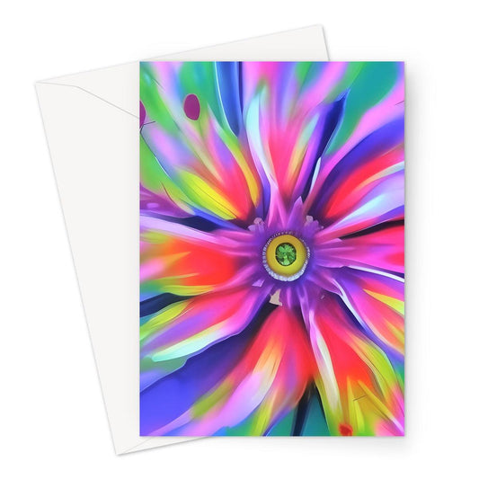 Surreal Flower Greeting Card