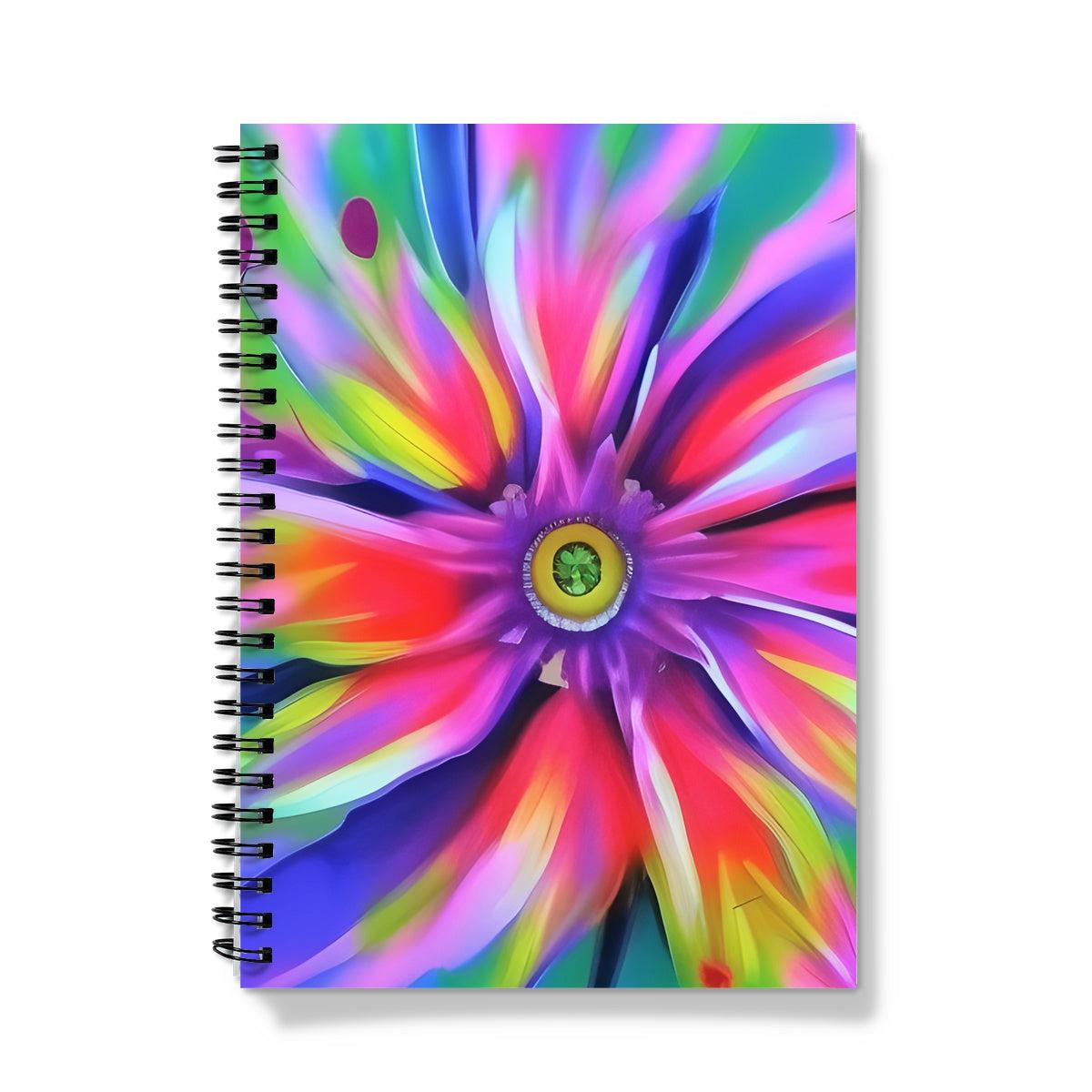 Surreal Flower Spiral Notebook