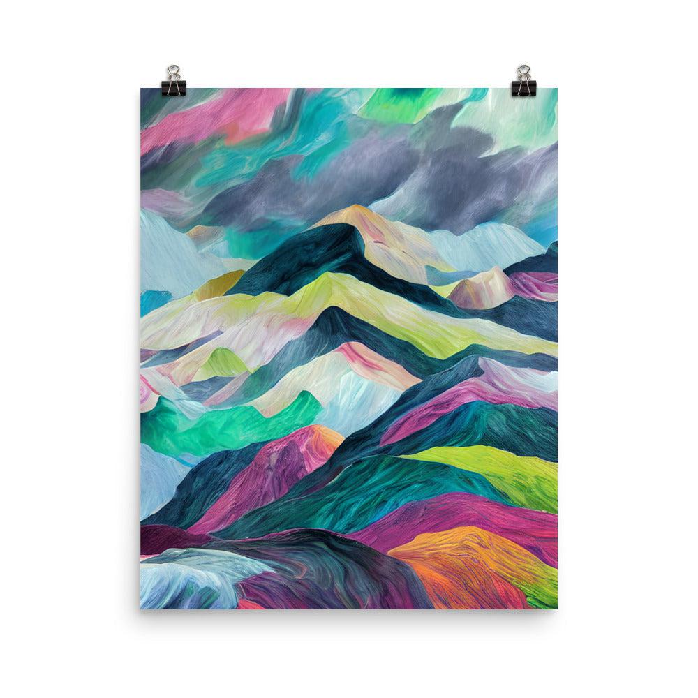 Surreal Mountains Unframed Matte Print