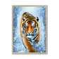 Tiger Snow Framed Print