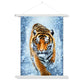 Tiger Snow Fine Art Print with Hanger