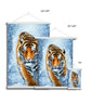 Tiger Snow Fine Art Print with Hanger