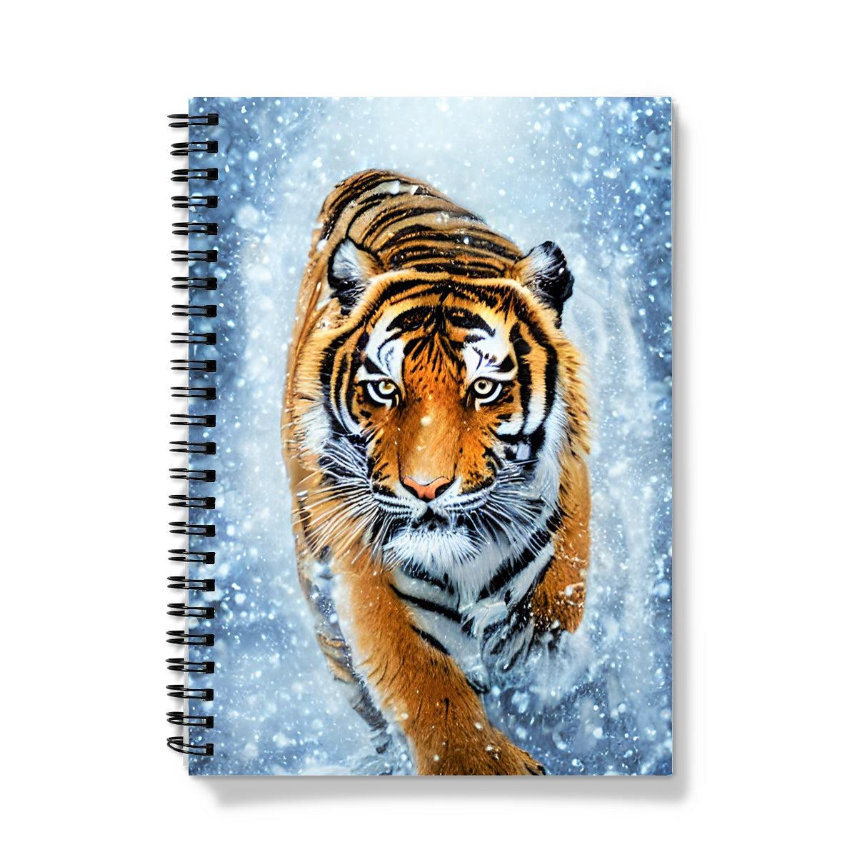 Tiger Snow Spiral Notebook